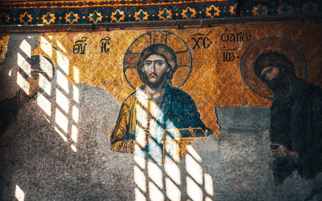 Ikone Jesus Christus in der Hagia Sophia in Kostantinopel